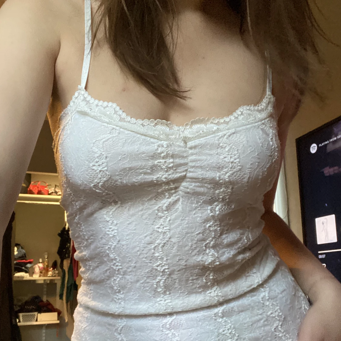 Vit söt vintage linne! - 90