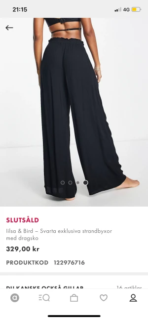 Linnebyxor  - Säljer dessa helt oanvända linnebyxor pga att dom var för lång på mig som 157cm….ny priset var 380kr pris kan diskuteras 