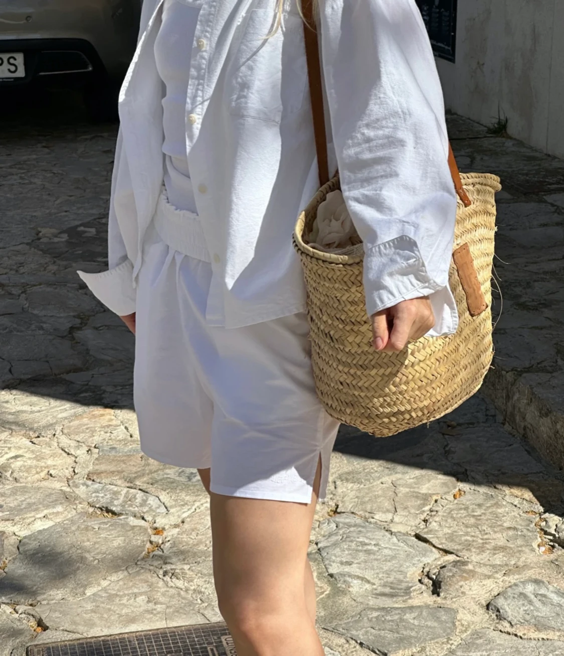 Djerf Avenue Breezy Shorts White - 90