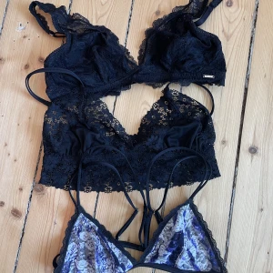 Bralette  - 3 olika bralettes från Ella M. H&M och ivy revel. Alla passar mig i stolek S. 70kr för alla 3 
