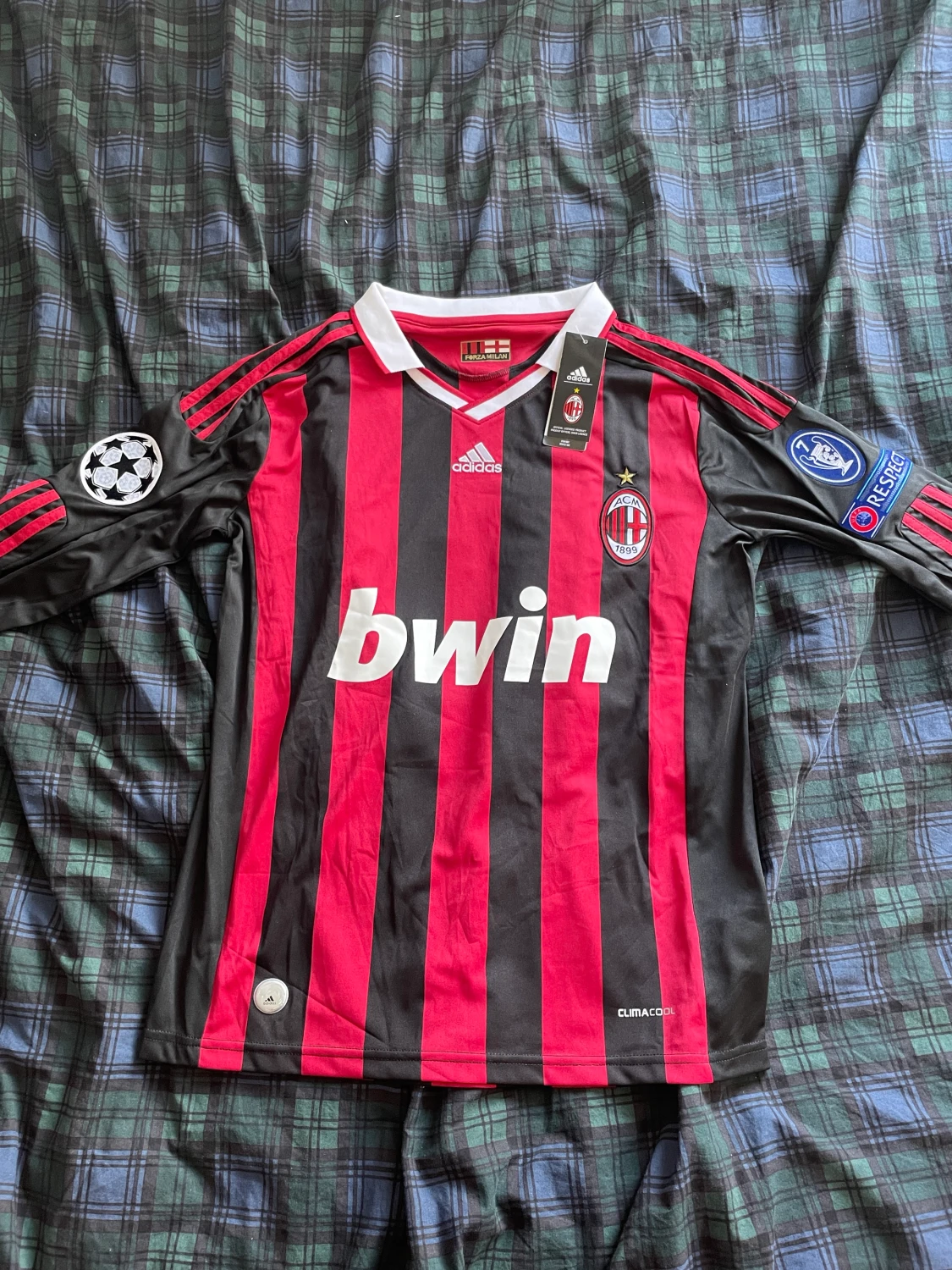 AC MILAN 09/10 LONG SLEEVE JERSEY RONALDINHO 