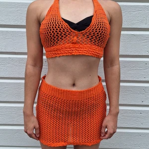 Virkat set - Orange virkat set