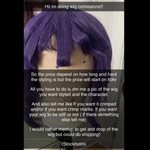 Wig comission!! - All the info is in the first pic (i can wash the wig if needed but that will cost extra) if you wanna look more at my wigs go to my tiktok @bkvigtigfagedition2.0