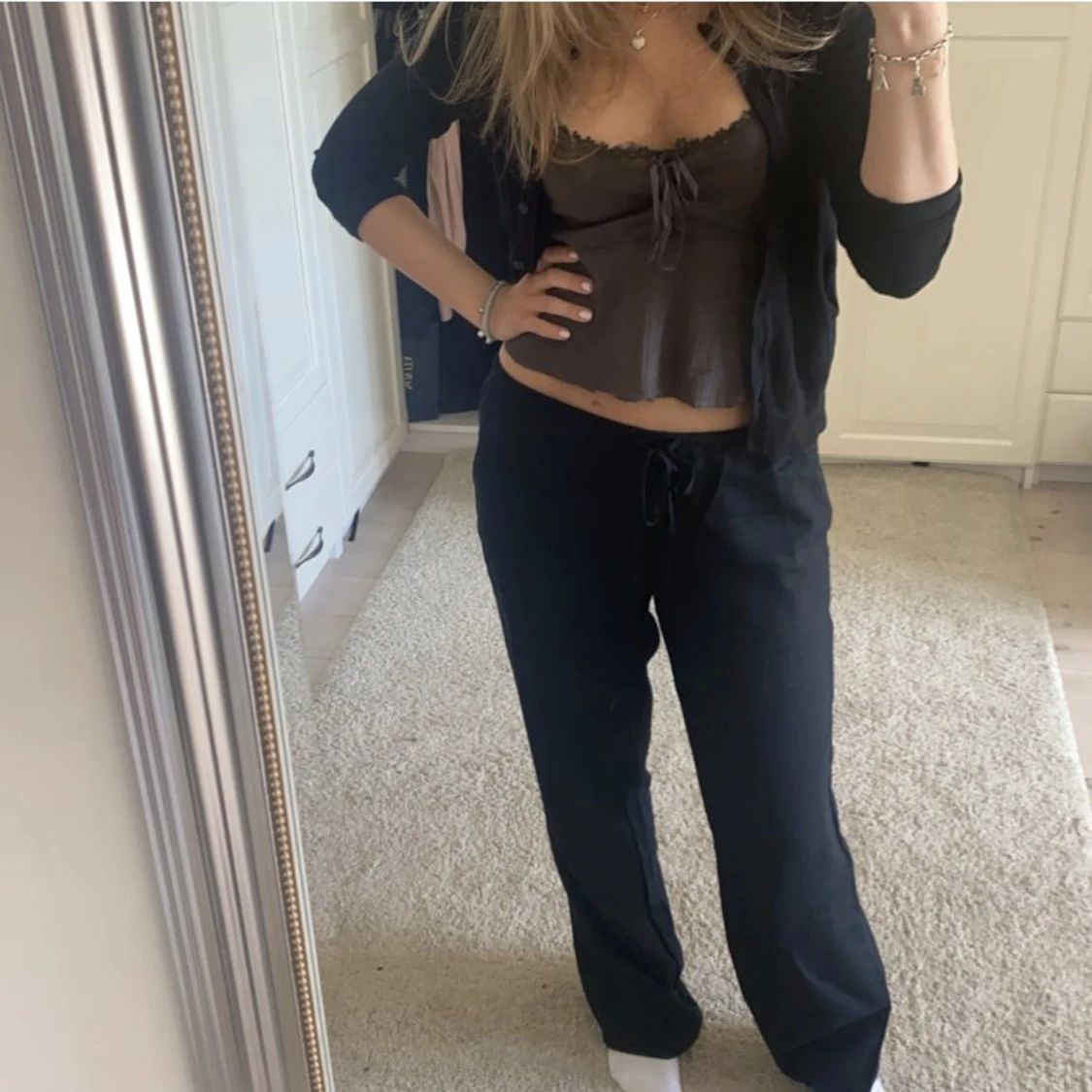 Linnebyxor från HM st S - 90