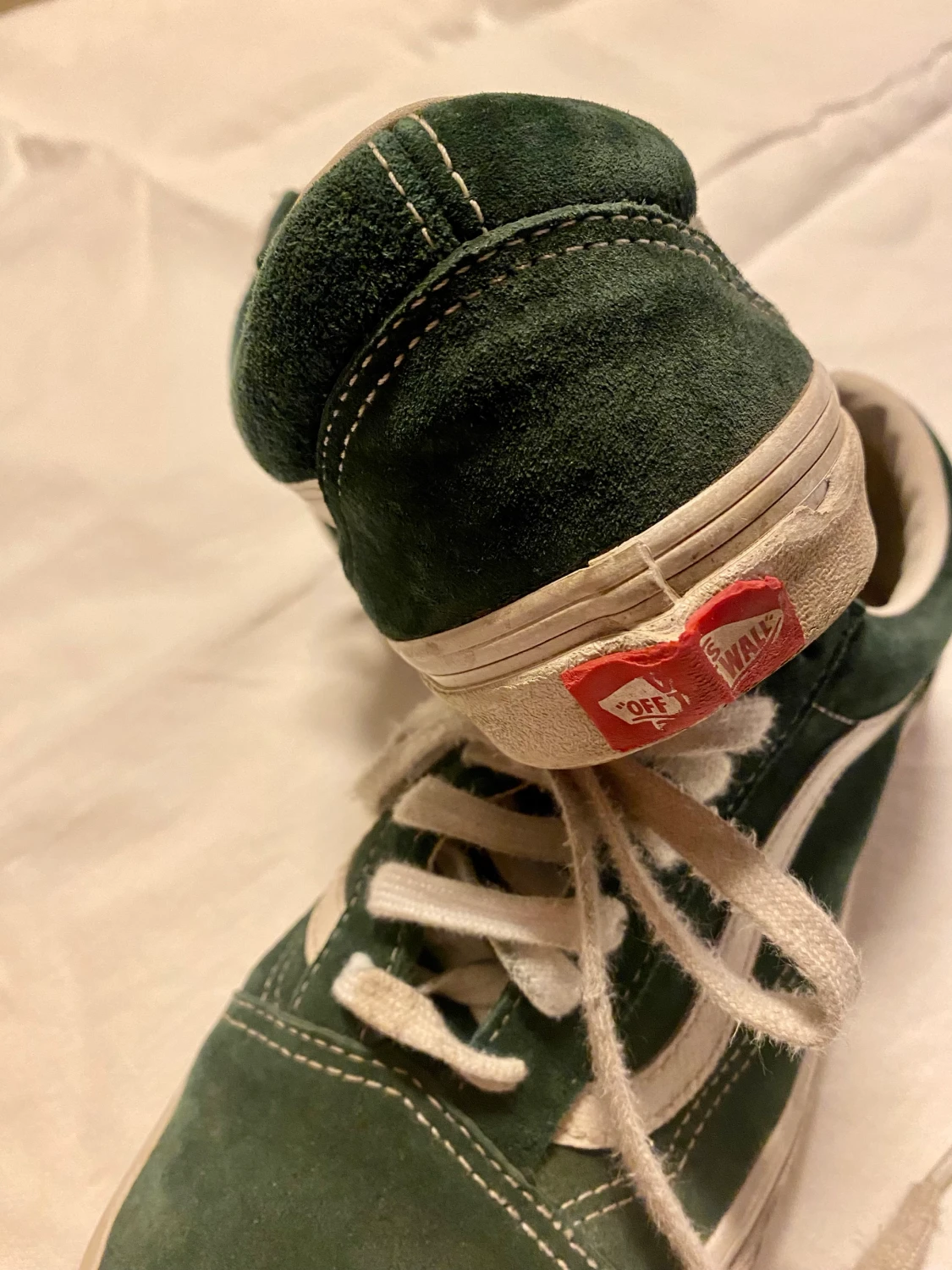 Vans i grön mocka - 90