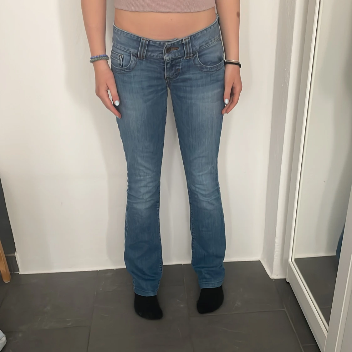 Lågmidjade jeans