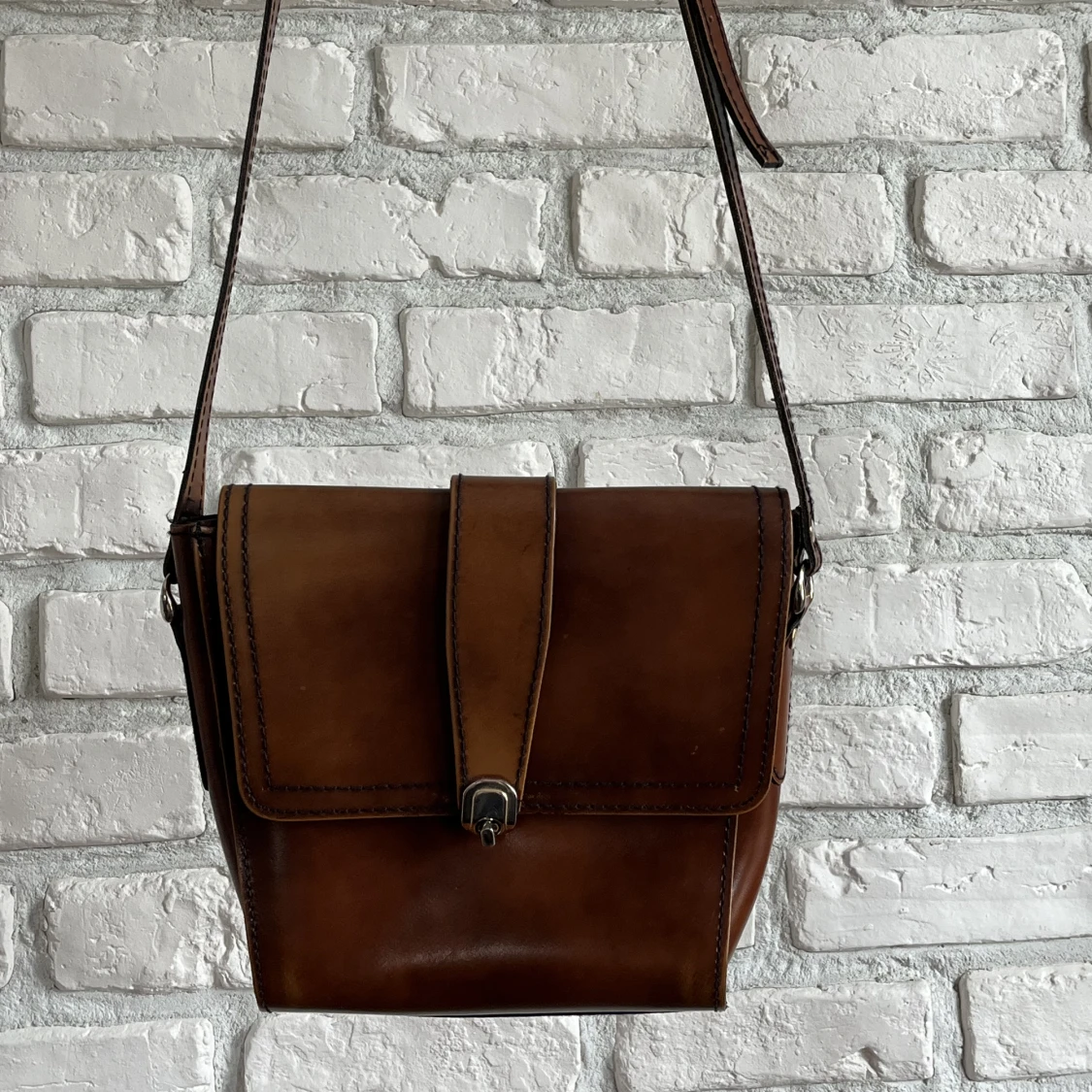 Brun läder väska 
