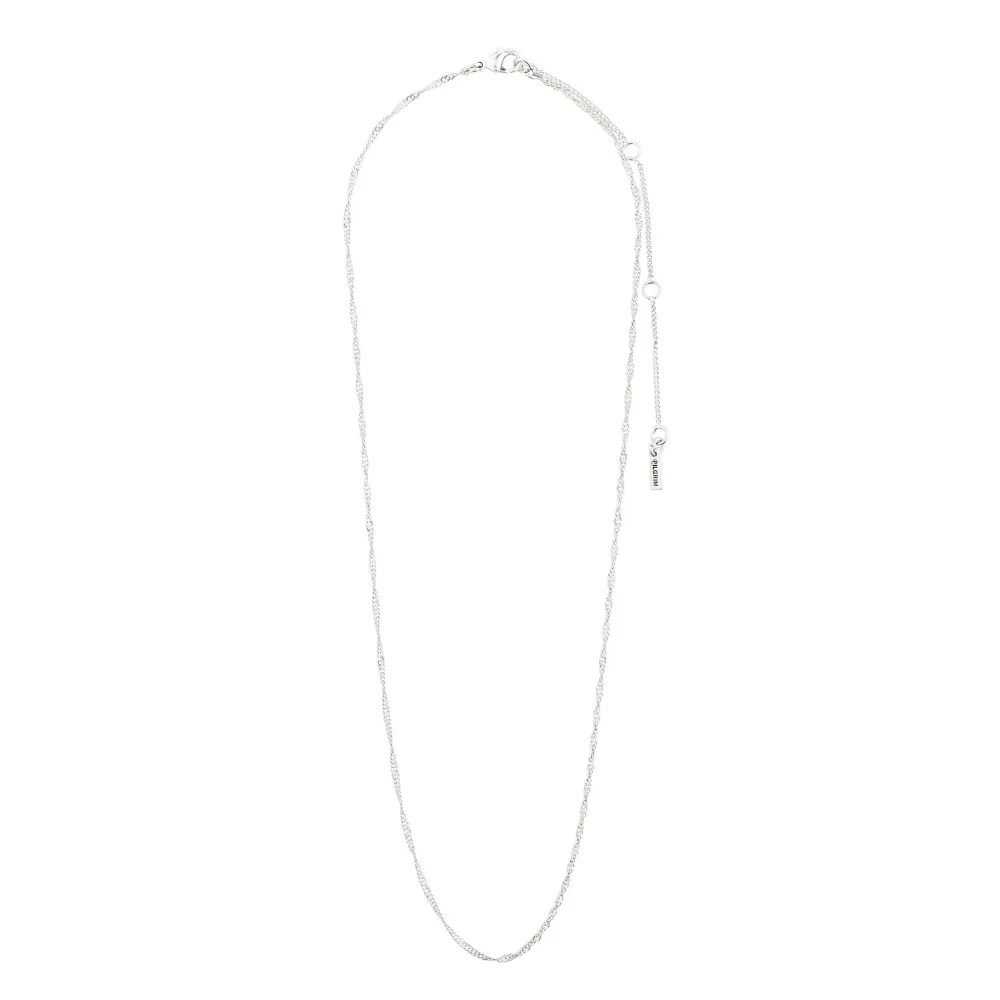 Halsband från märket Pilgrim. Kedjan är 40 + 9 cm. (Bly och nickelfri, silverpläterad) Ny/Aldrig använd. Accessoarer.