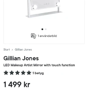 Sminkspegel - Jättefin Sminkspegel i fint skick. Man kan kontrollera både ljusstyrka och nyans. Nypris 1499 kr🤍