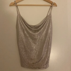 Silvrig topp - Säljer en superfin silvrig topp från Gina Tricot. Materialet är väldigt stretchigt och kan därför passa de flesta. 