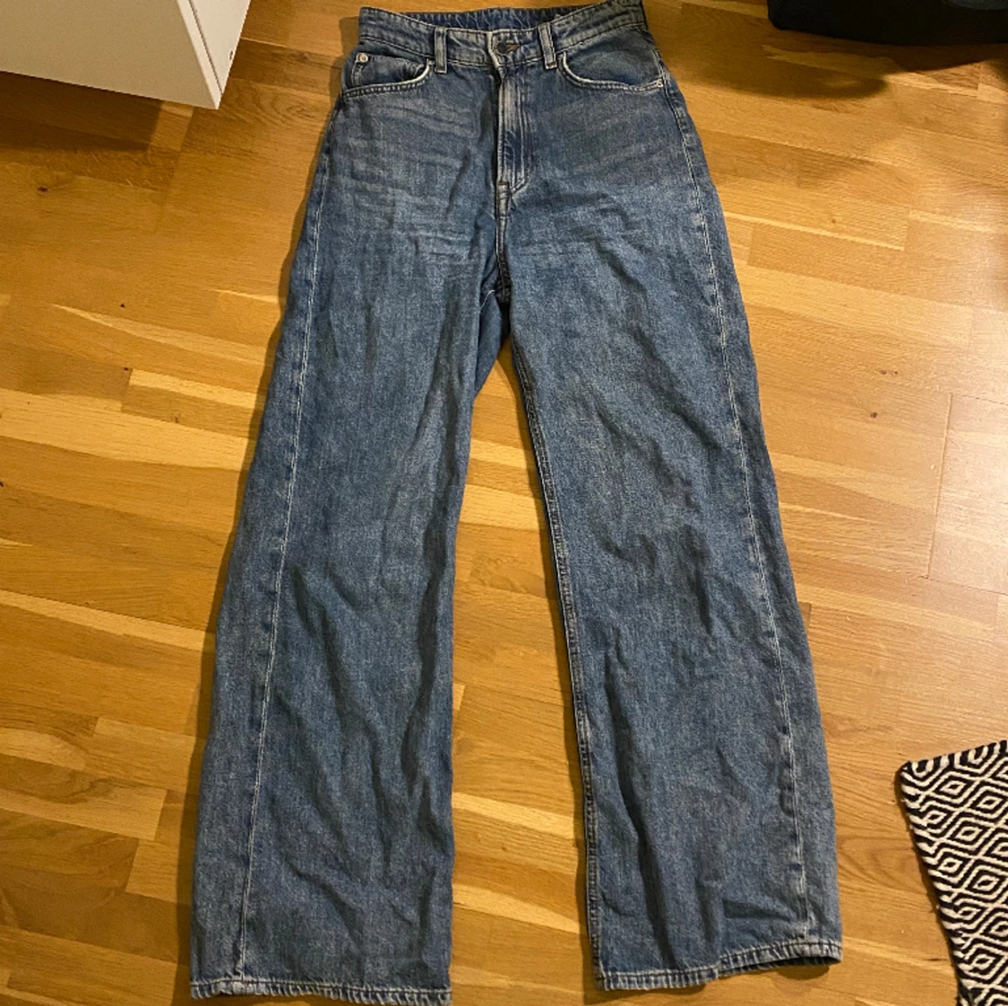 Blåa jeans
