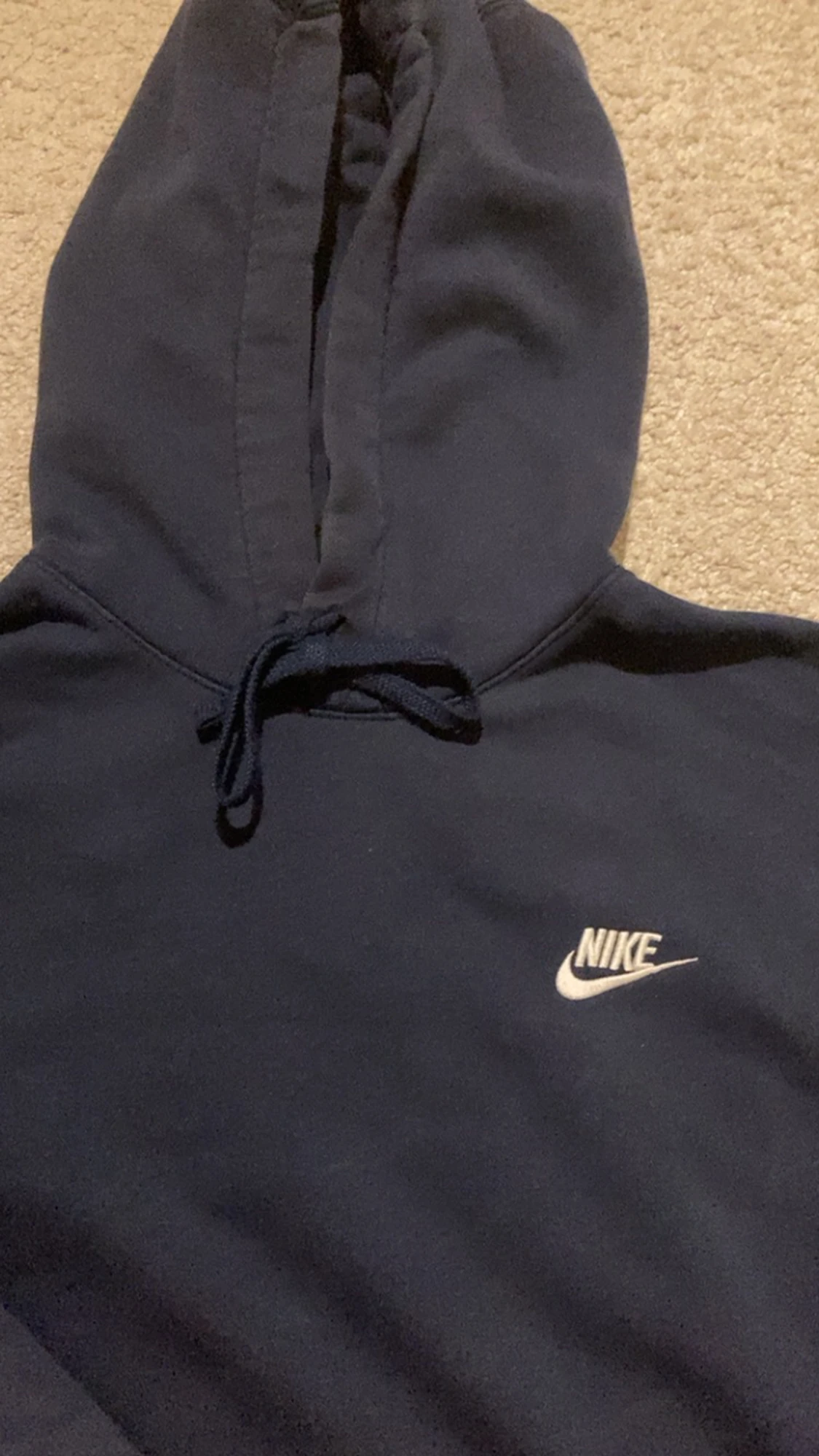 Nike mörkblå hoodie - 90