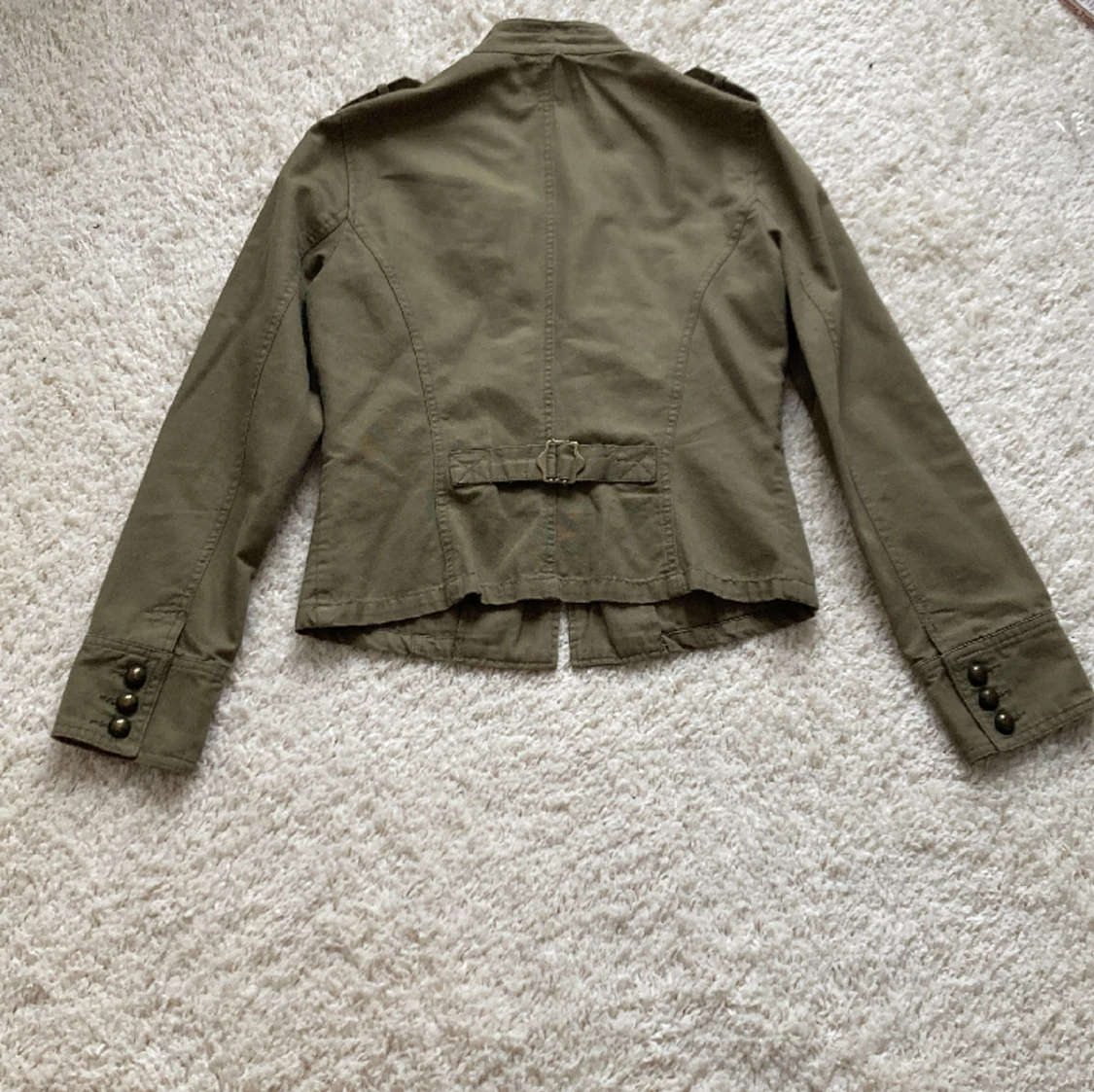 Militärgrön cuejacka i bomull  - 90