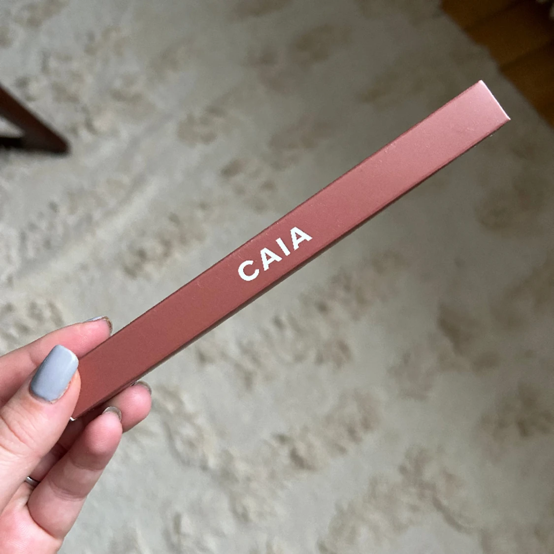 Oöppnad Caia bianca läpp penna 