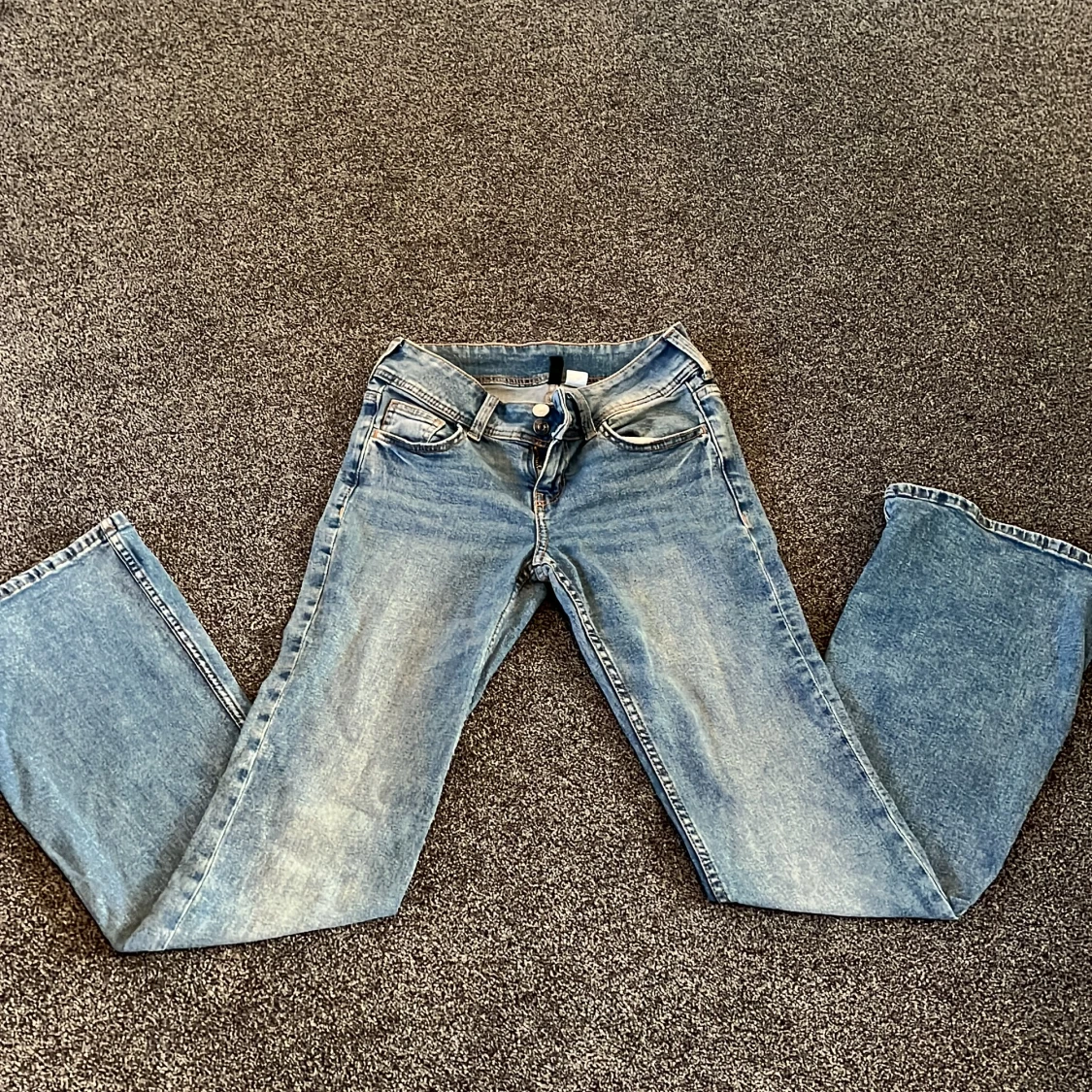H&M flared low waist jeans
