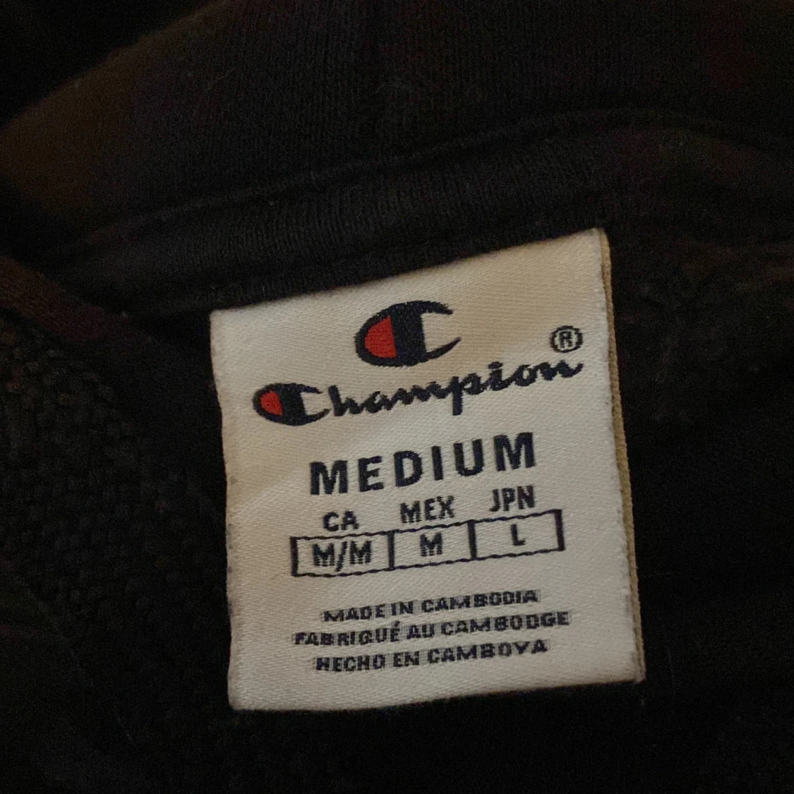 Chapion hoddie svart för 450 - 91