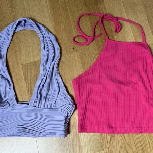 Toppar - Säljer två stycken fina toppar från SHEIN då de inte var något för mig. Bara testade, aldrig använda. Båda är i storlek S. Nypris: Lila - 69kr    Rosa - 49kr Mitt pris: 70kr för båda eller 40kr/st