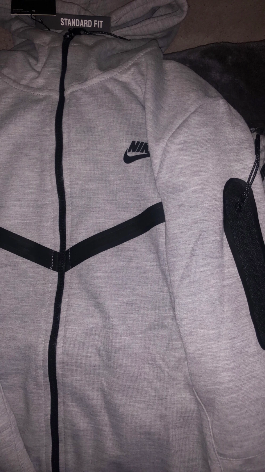 Grå Nike tech kofta  - 90