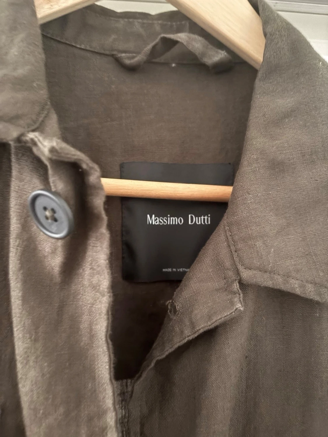 Olivgrön overshirt från Massimo Dutti - 1