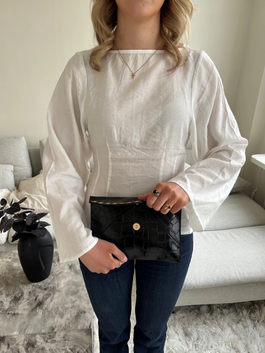 Clutch med guldnitar  - 2
