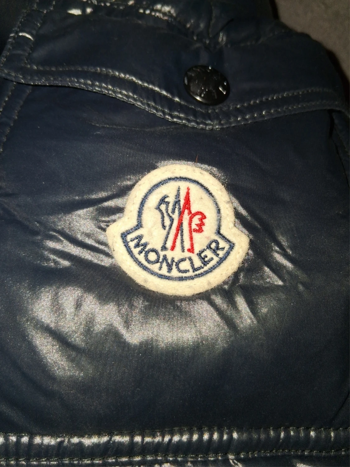 Mörkblå dunjacka från Moncler - 1