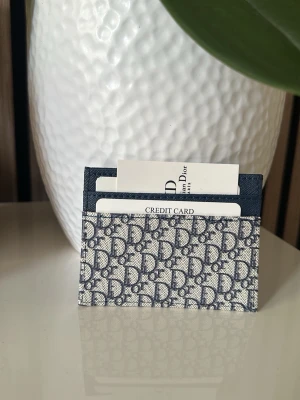  blå mönstrad korthållare -  Perfekt för dig som vill ha en stilren och lyxig accessoar.