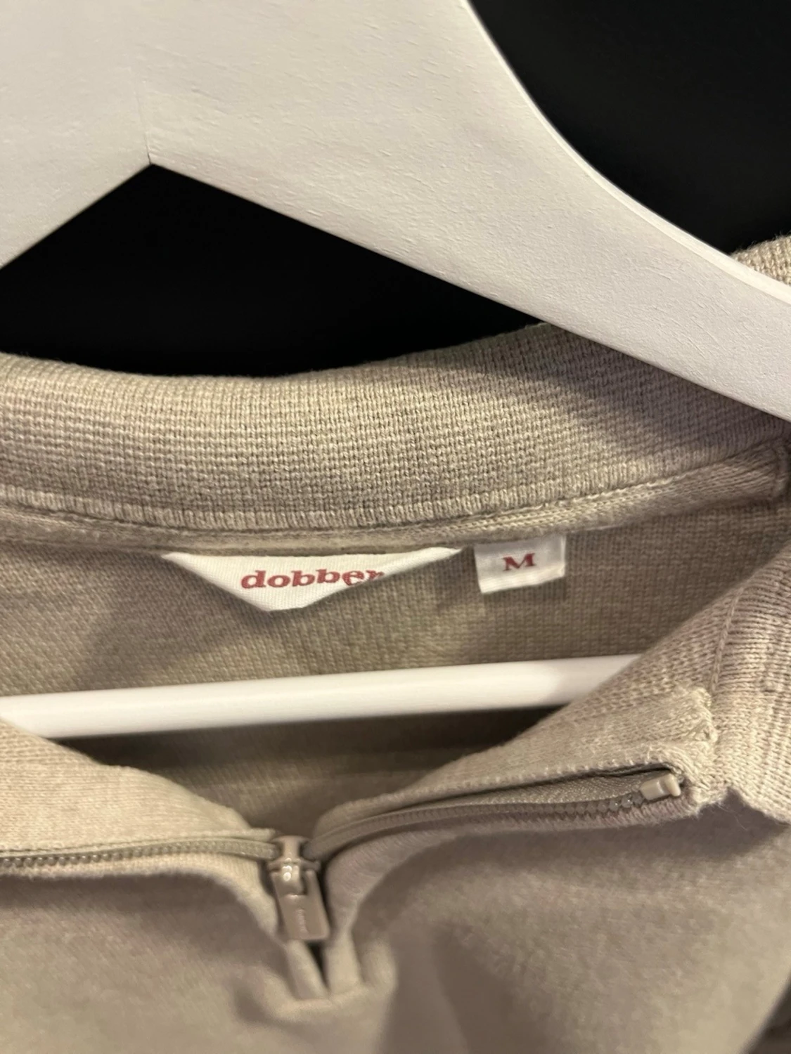 Beige halvzip tröja från Dobber storlek M - 2
