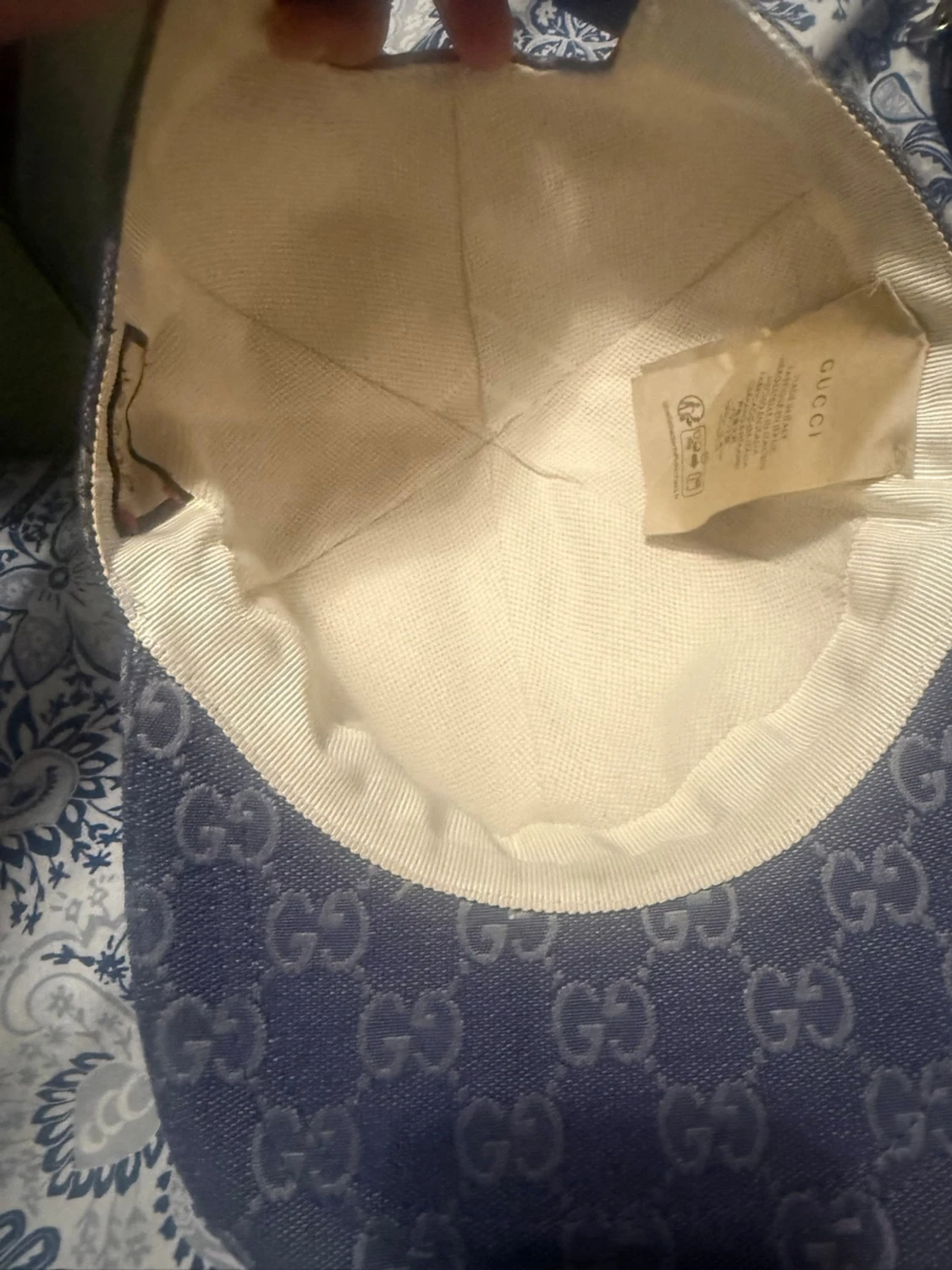 Blå GG-monogram keps från Gucci - 1