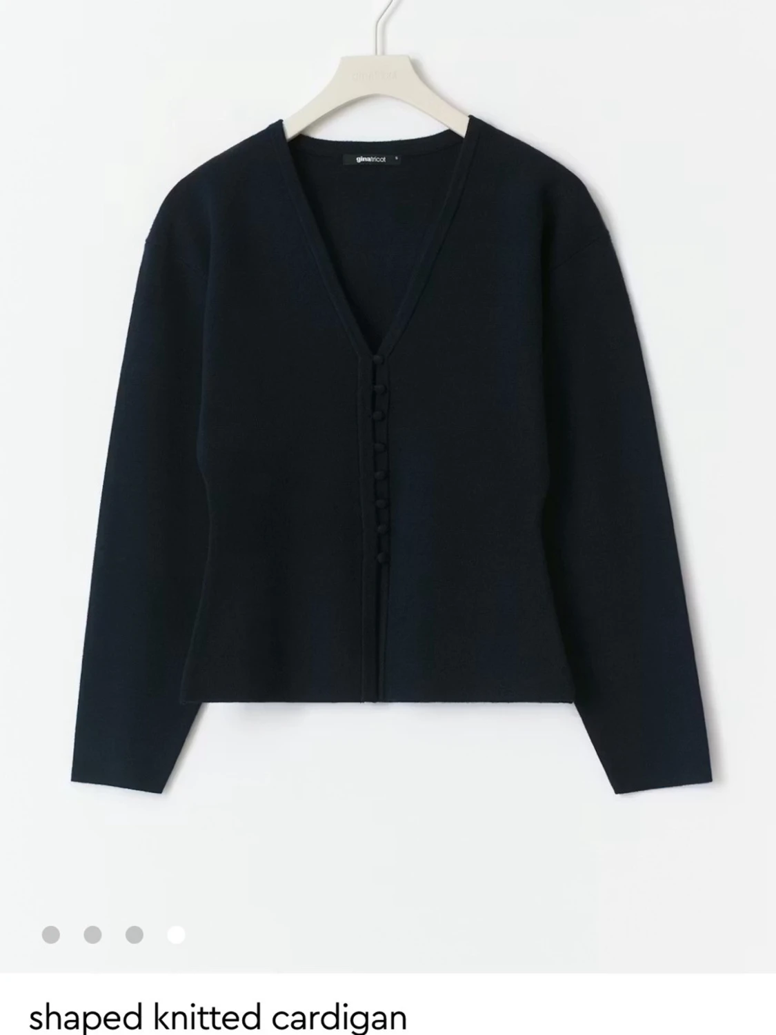 shaped knitted cardigan - 2