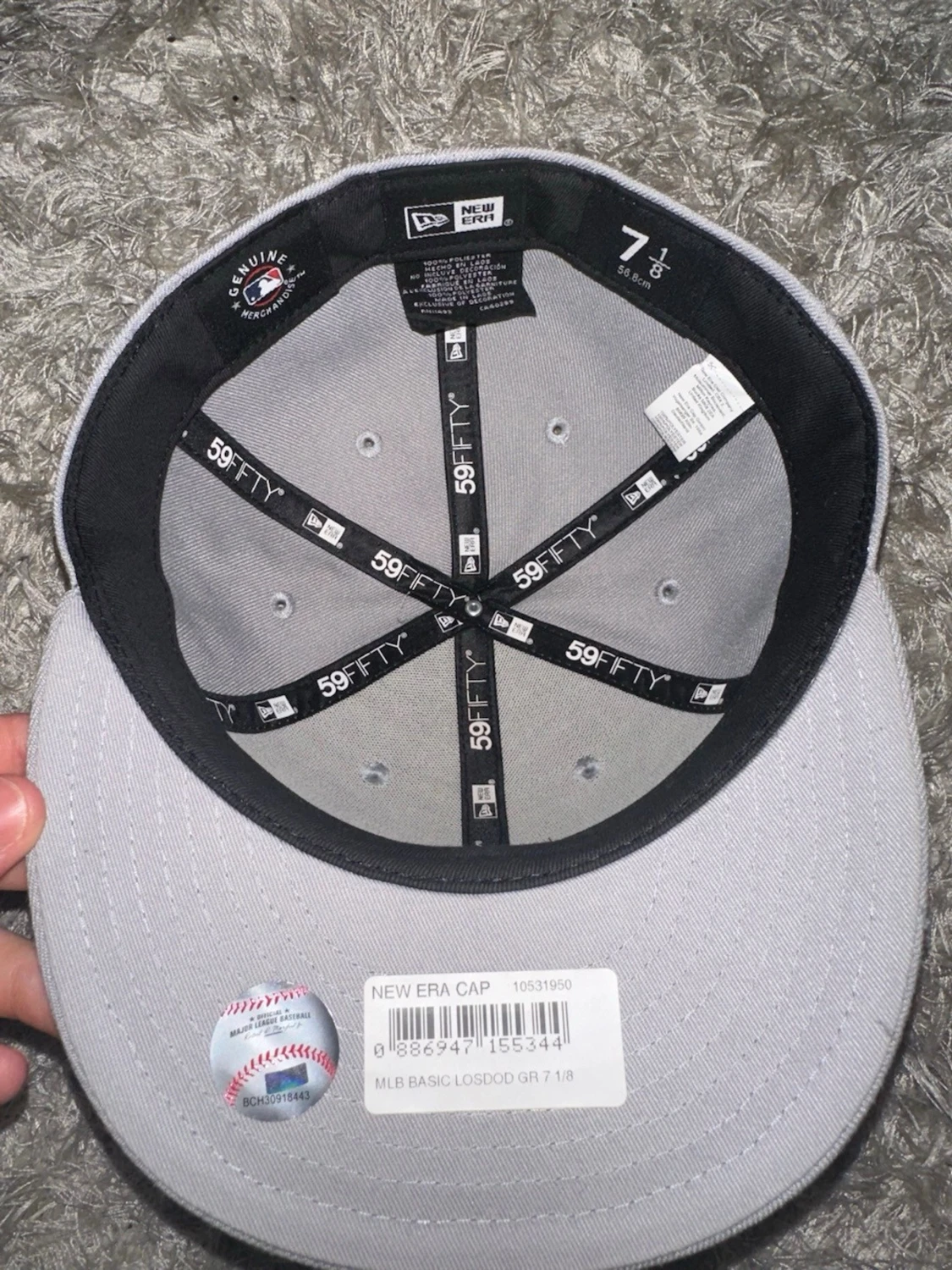 Grå LA New Era 59Fifty keps - 3