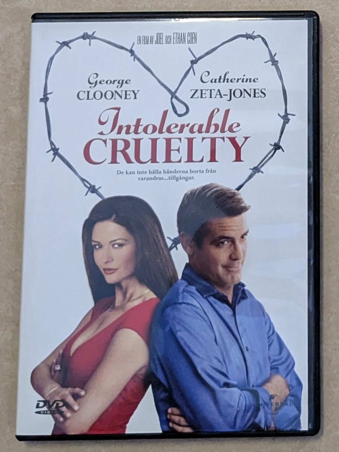 Intolerable CRUELTY , DVD