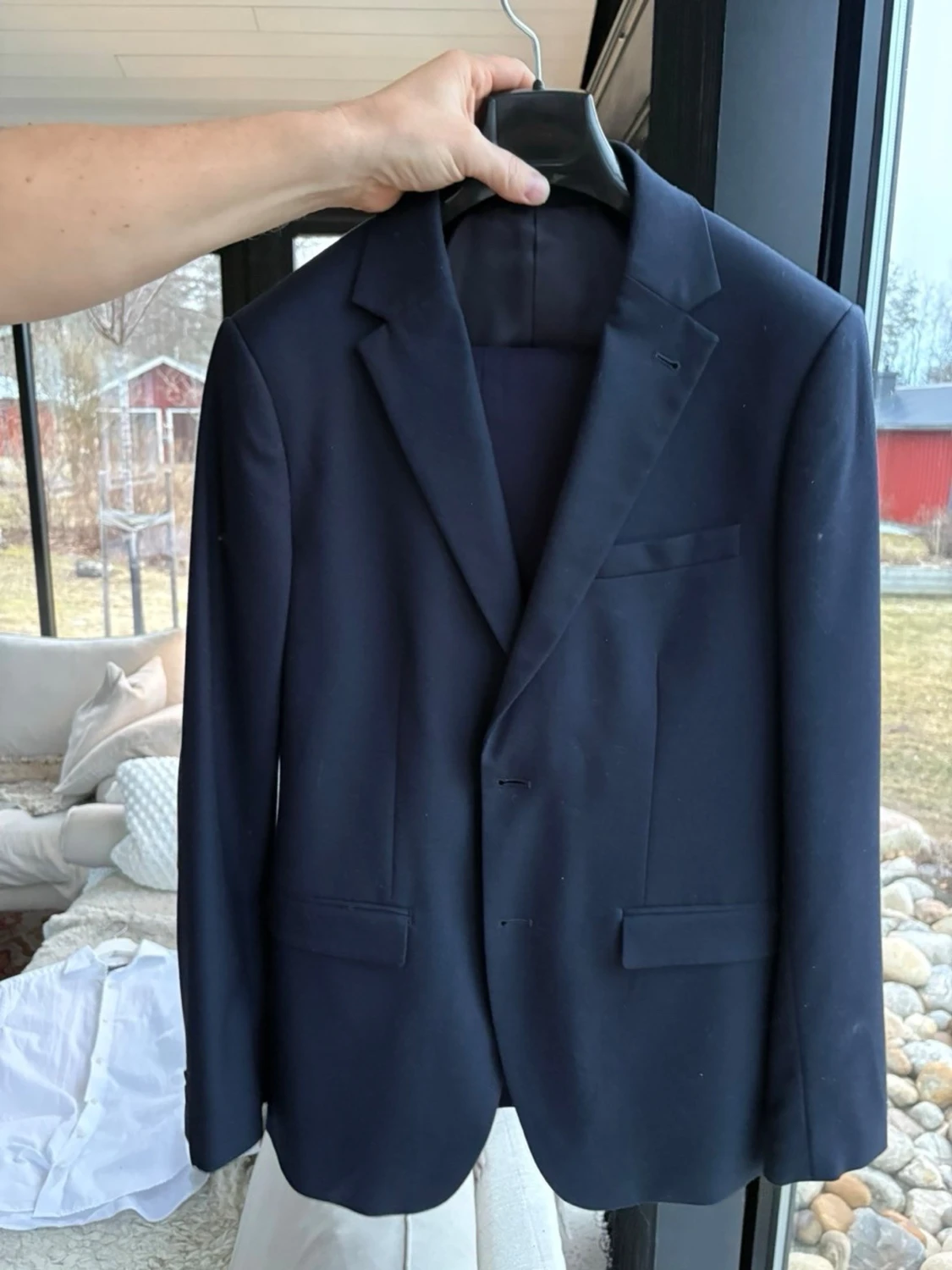 Mörkblå klassisk kostym - 1