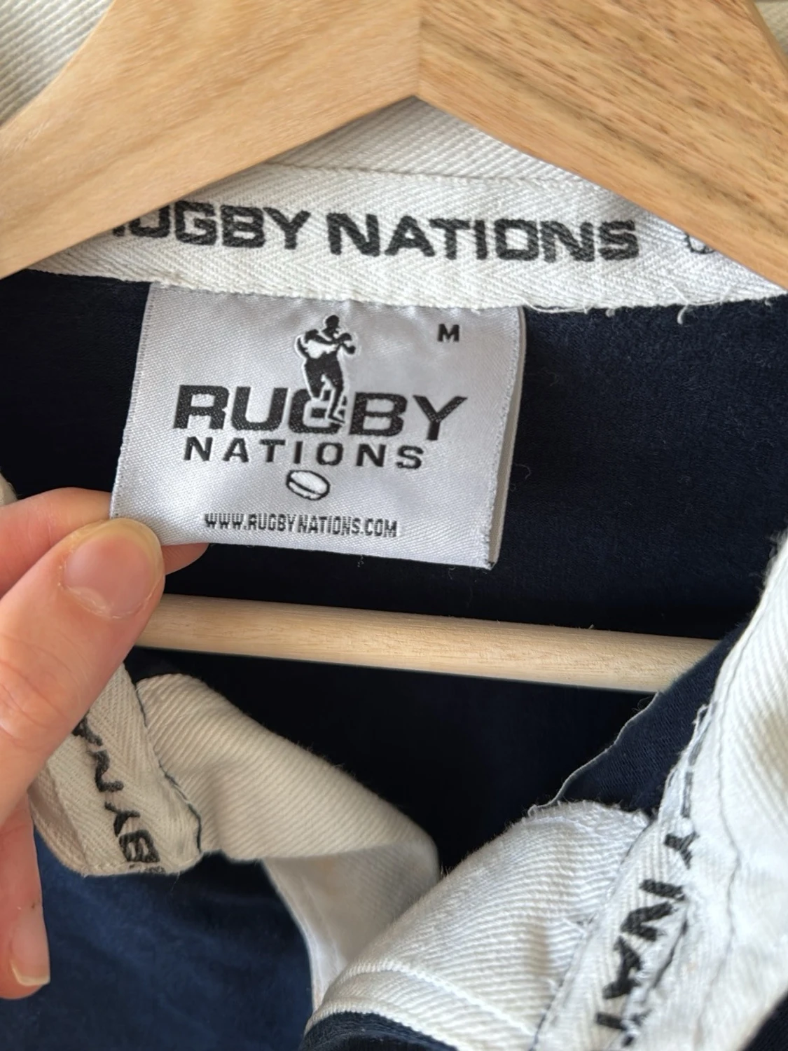 Mörkblå rugbytröja Rugby Nations - 1