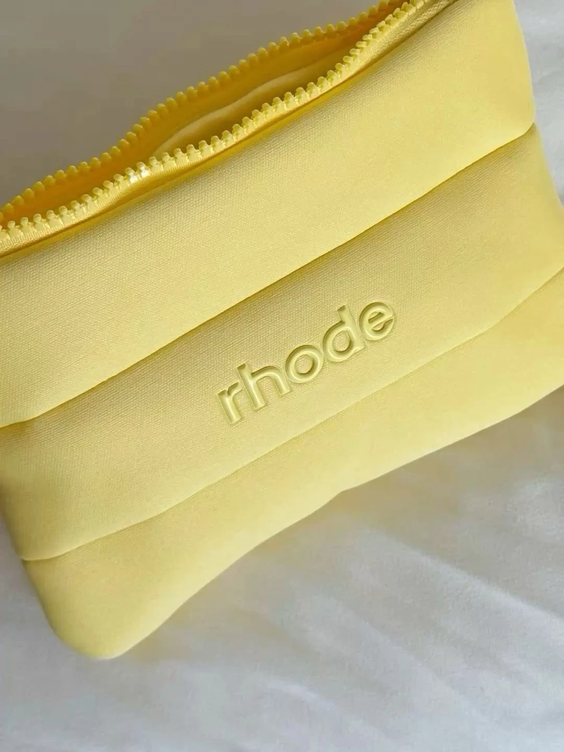 Rhode bubble bag in butter yellow colour - 1