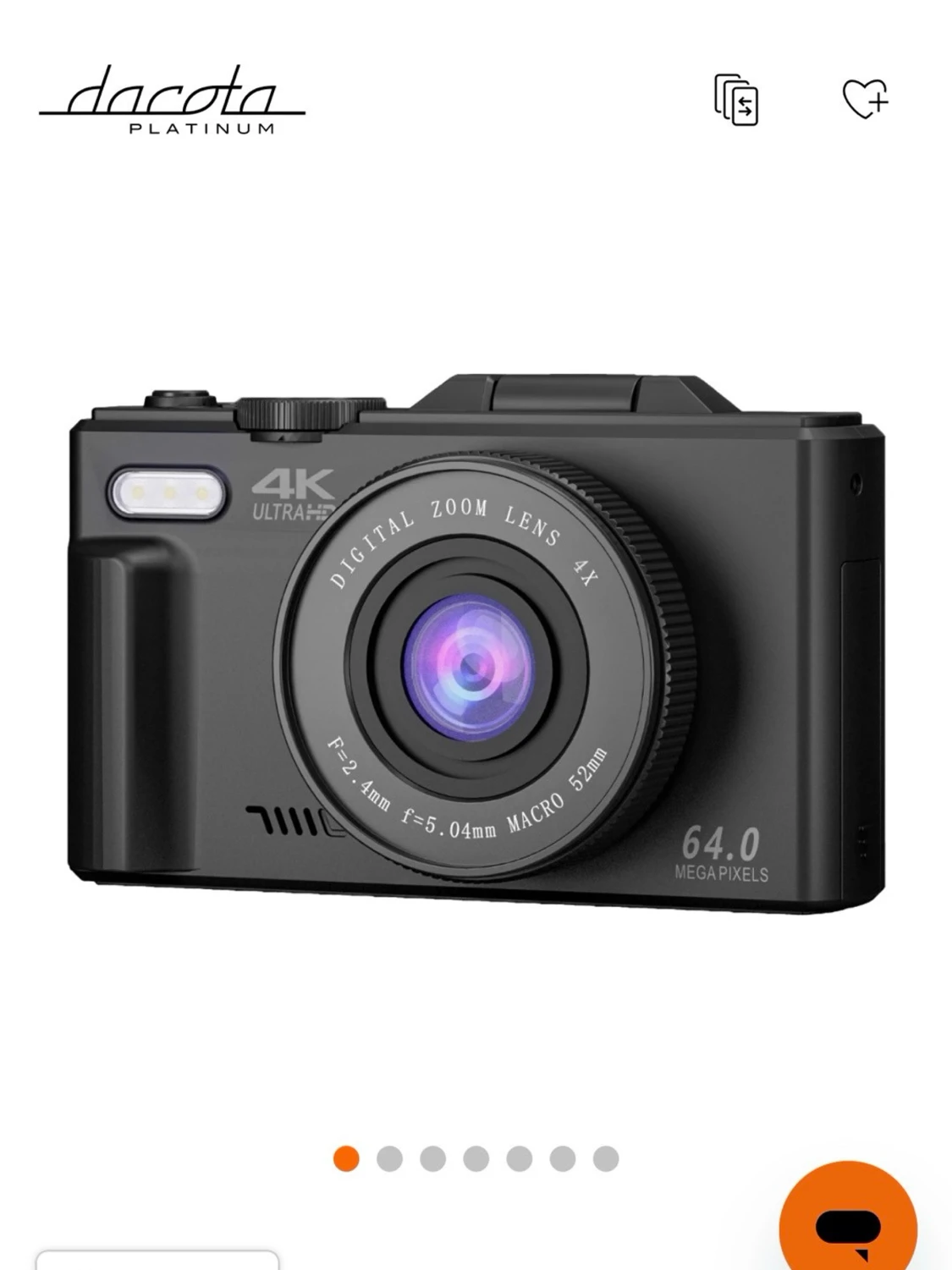 Dacota Platinum 4K digitalkamera