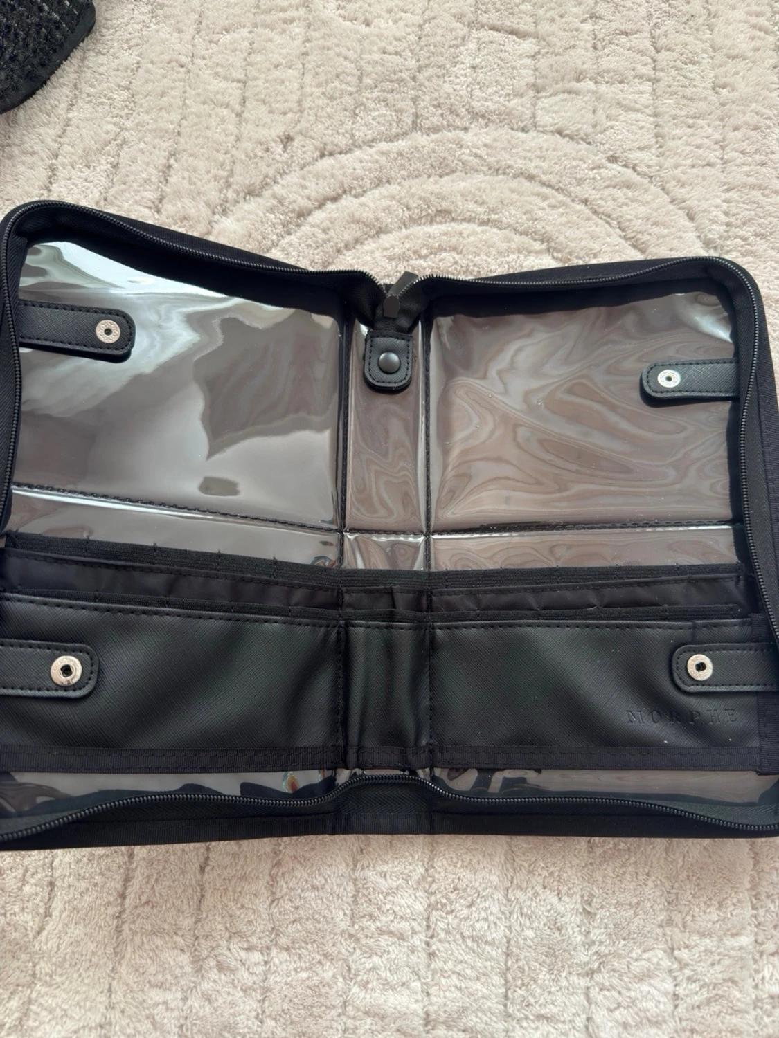 Svart sminkborst väska från morphe - 1