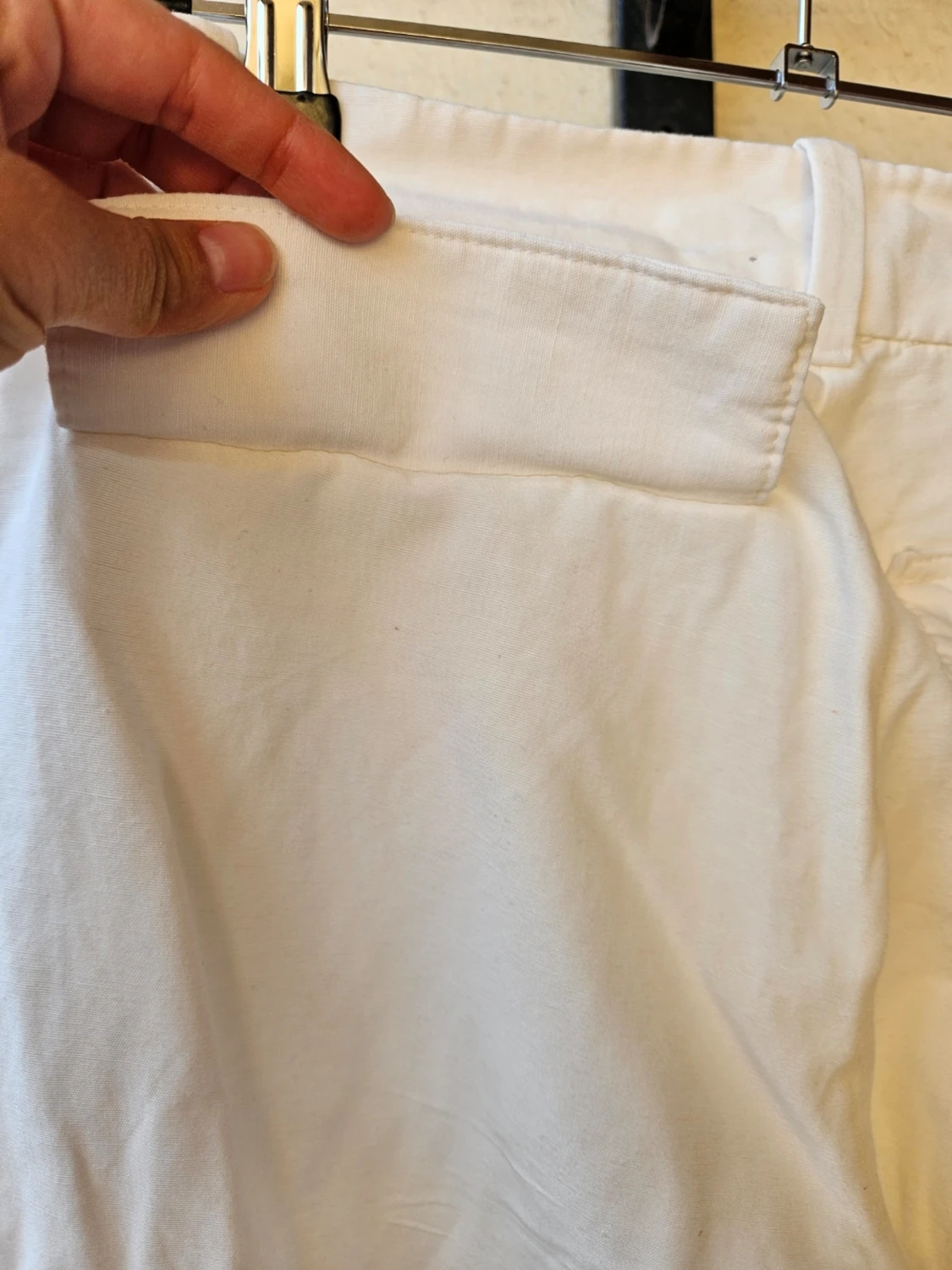 Vita linnebyxor med fickor - 4