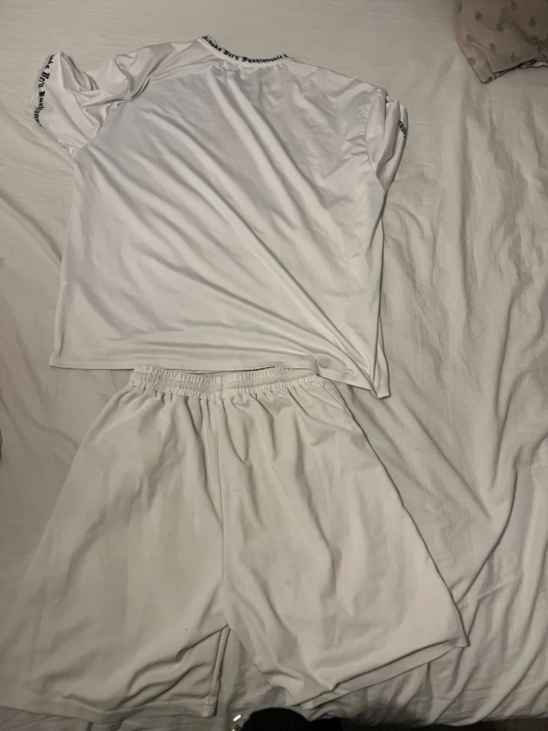 Vitt set med Los Angeles-tryck - 1