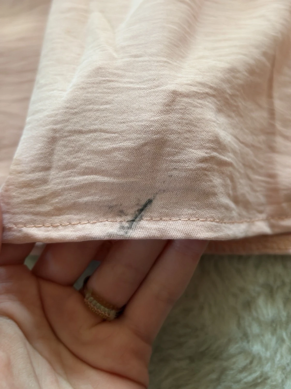 Ljusrosa långärmad klänning - 1