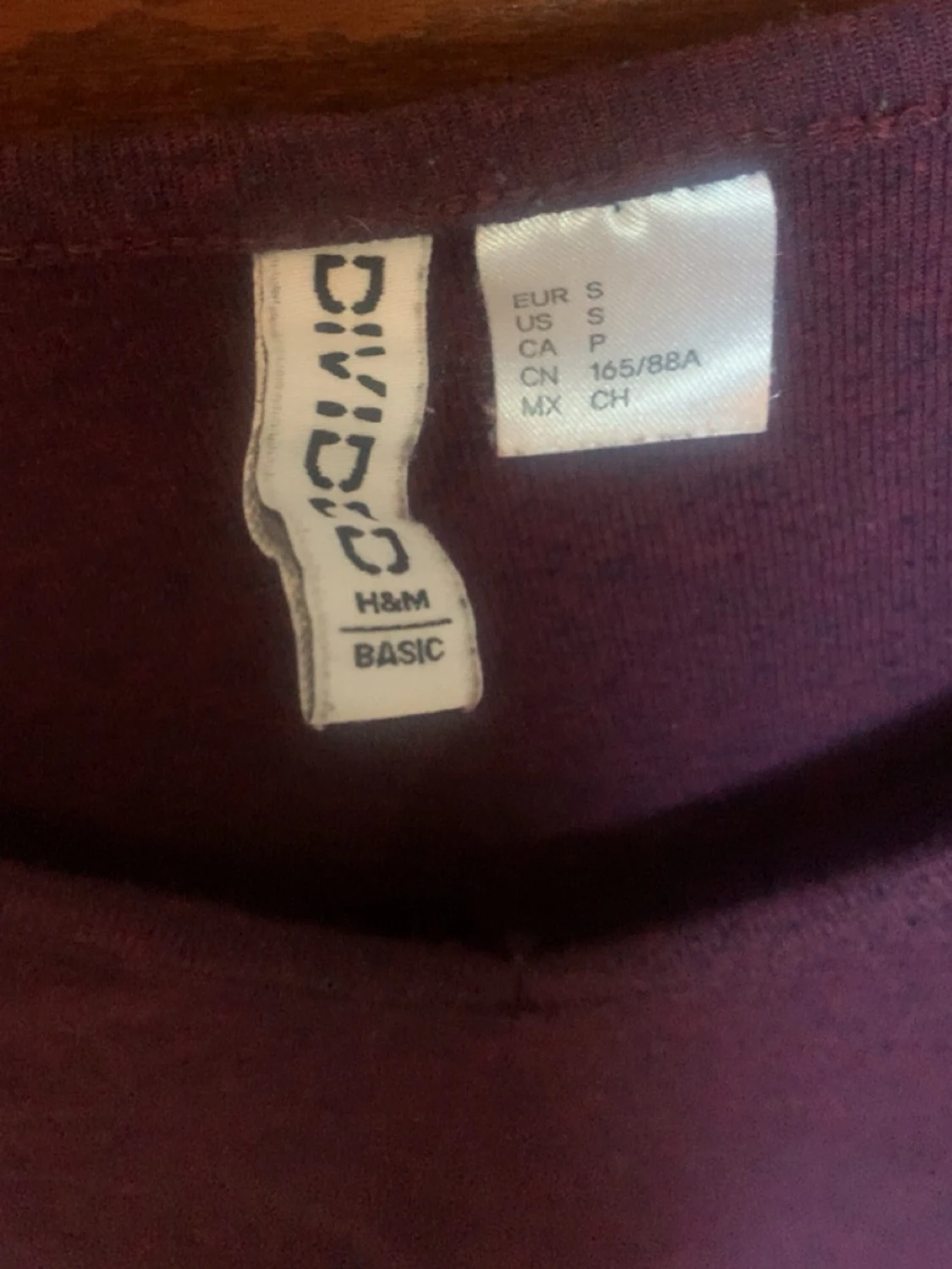 Mörklila croppad långärmad topp - 3