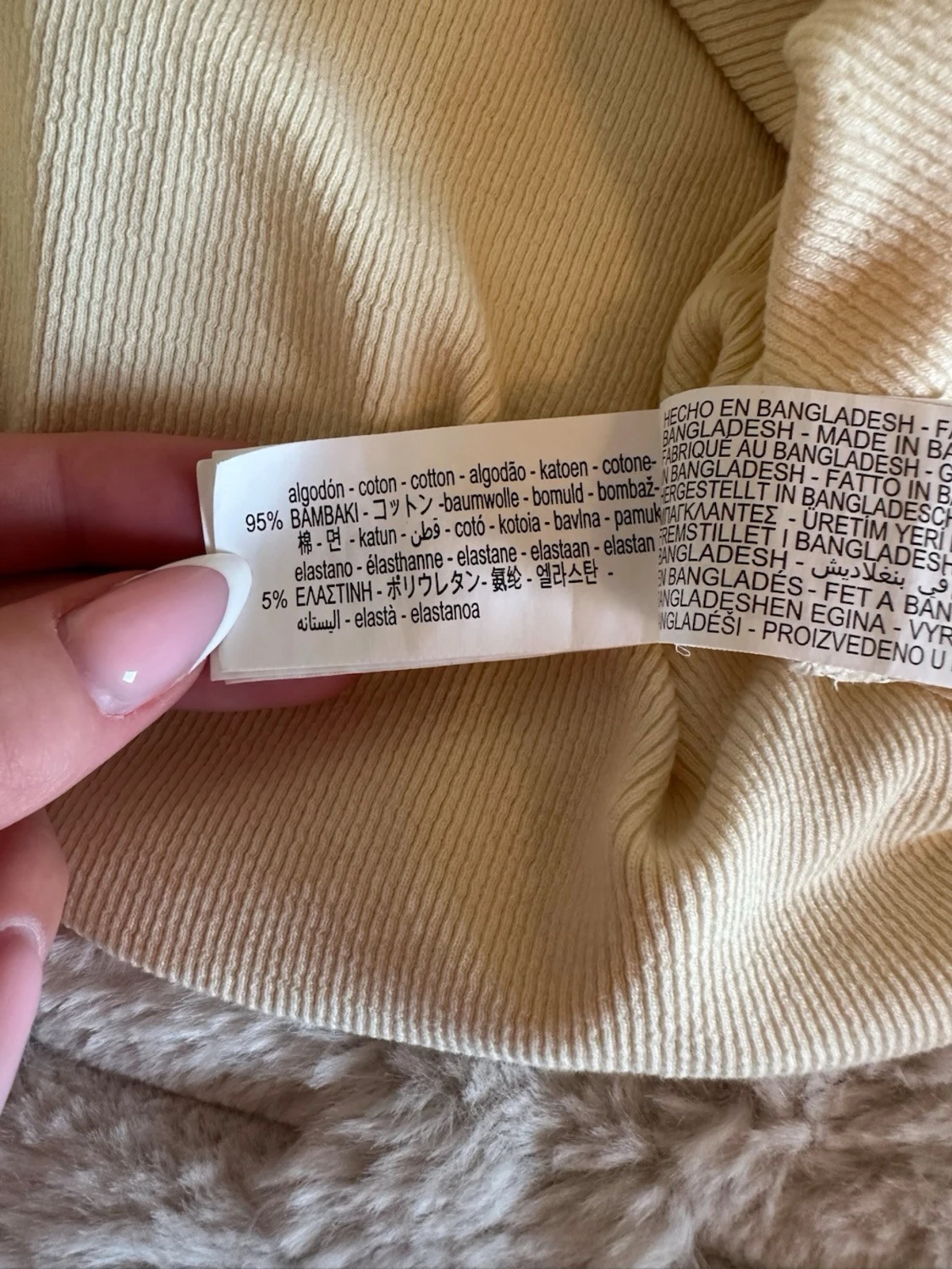 Ljusgul croppad topp - 5