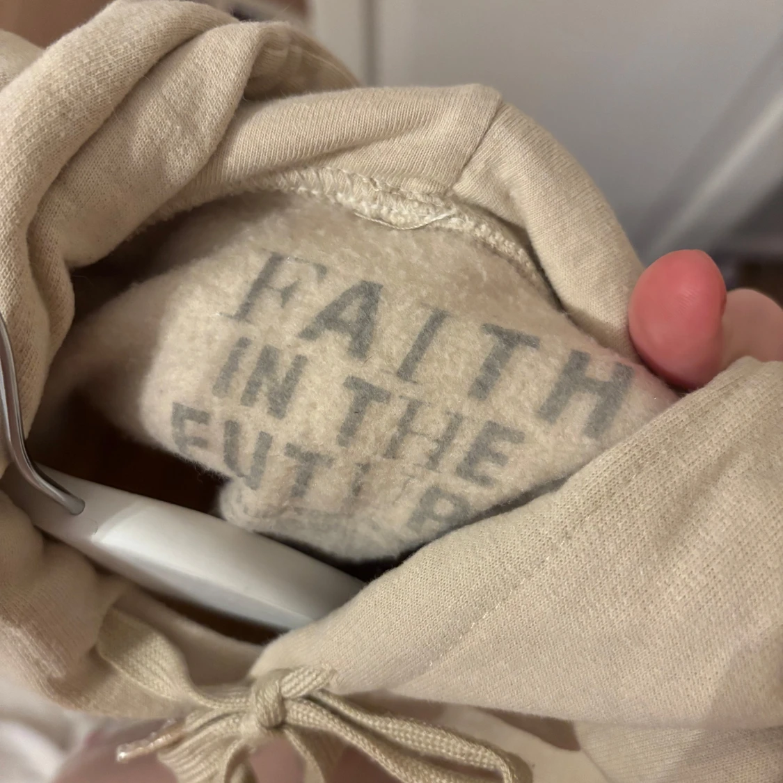 Beige hoodie Faith In The Future Louis Tomlinson Merch - 2