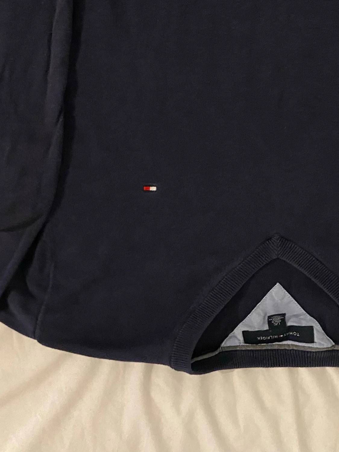 Mörkblå stickad tröja Tommy Hilfiger - 4