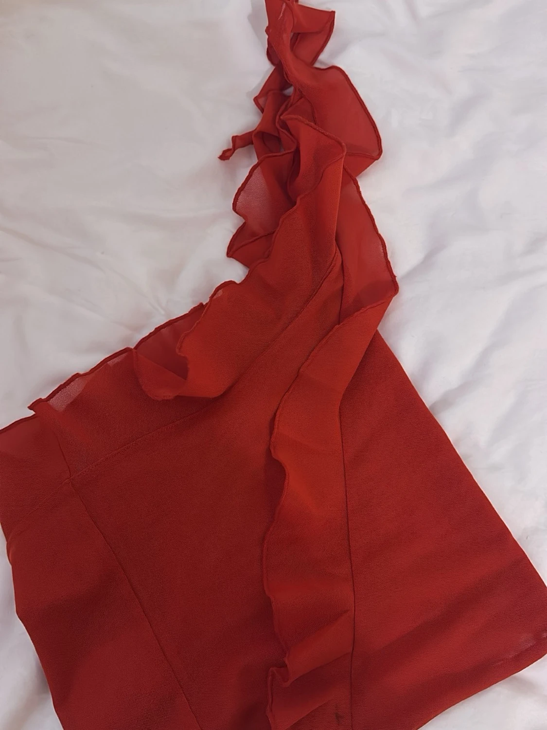 Satin- och chiffongtoppar i olika färger - 1