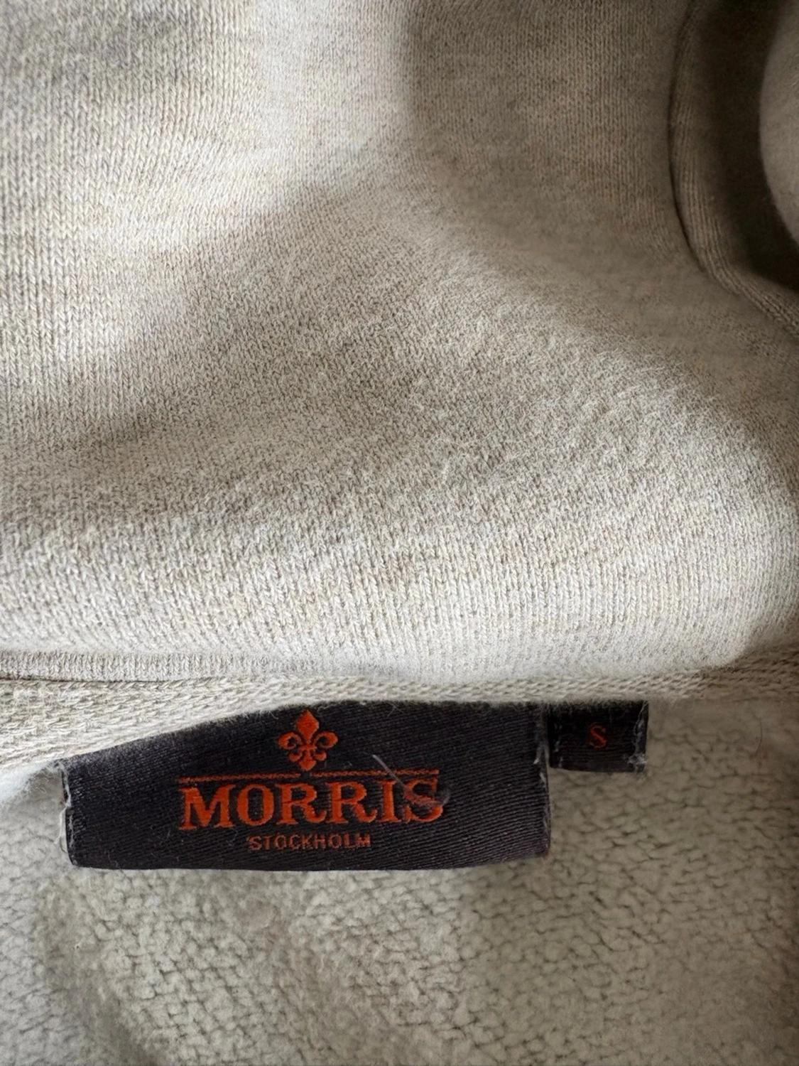 Beige hoodie från Morris  - 1