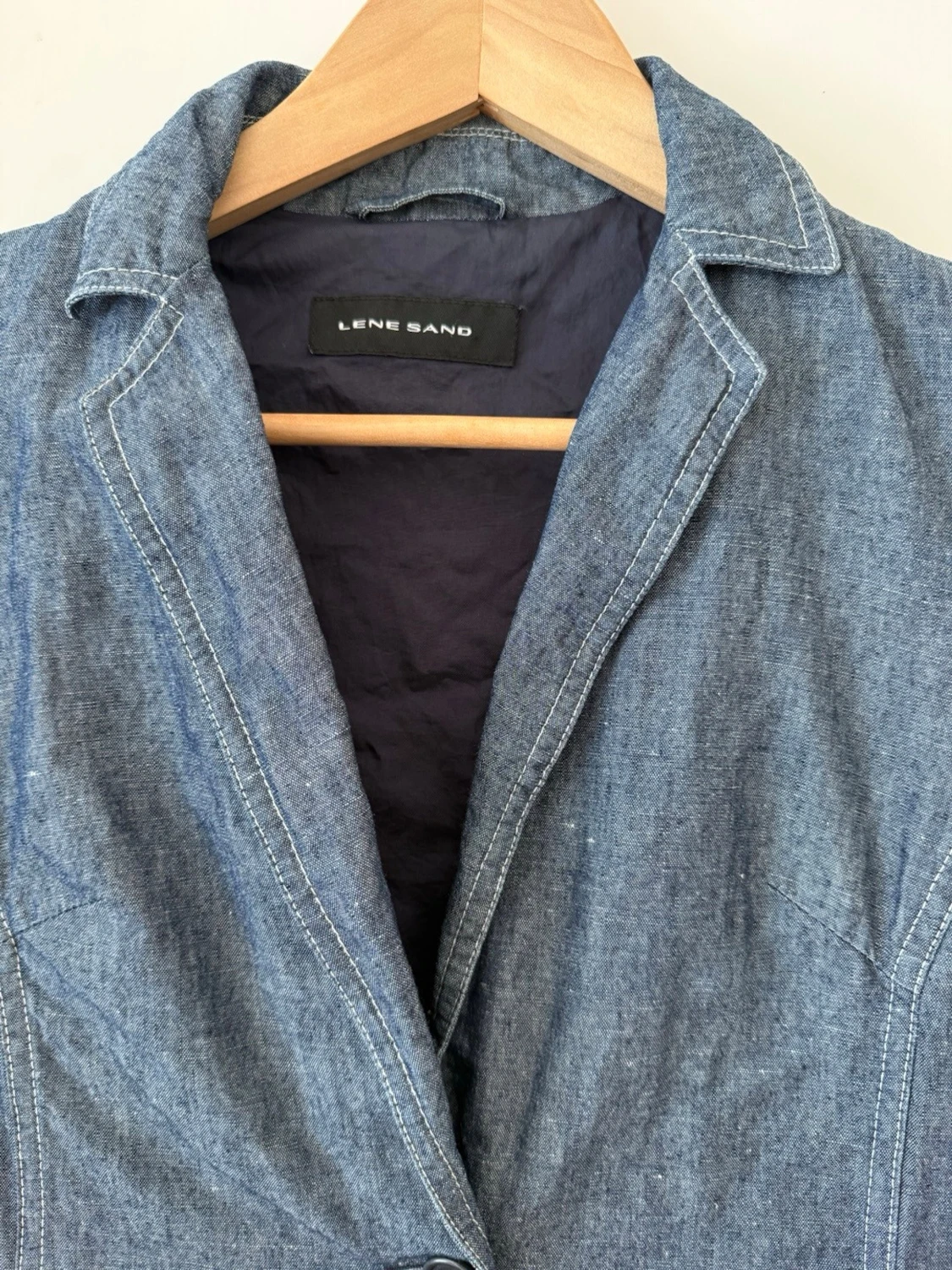 Blå denimkostym från Lene Sand jeans kavaj - 5