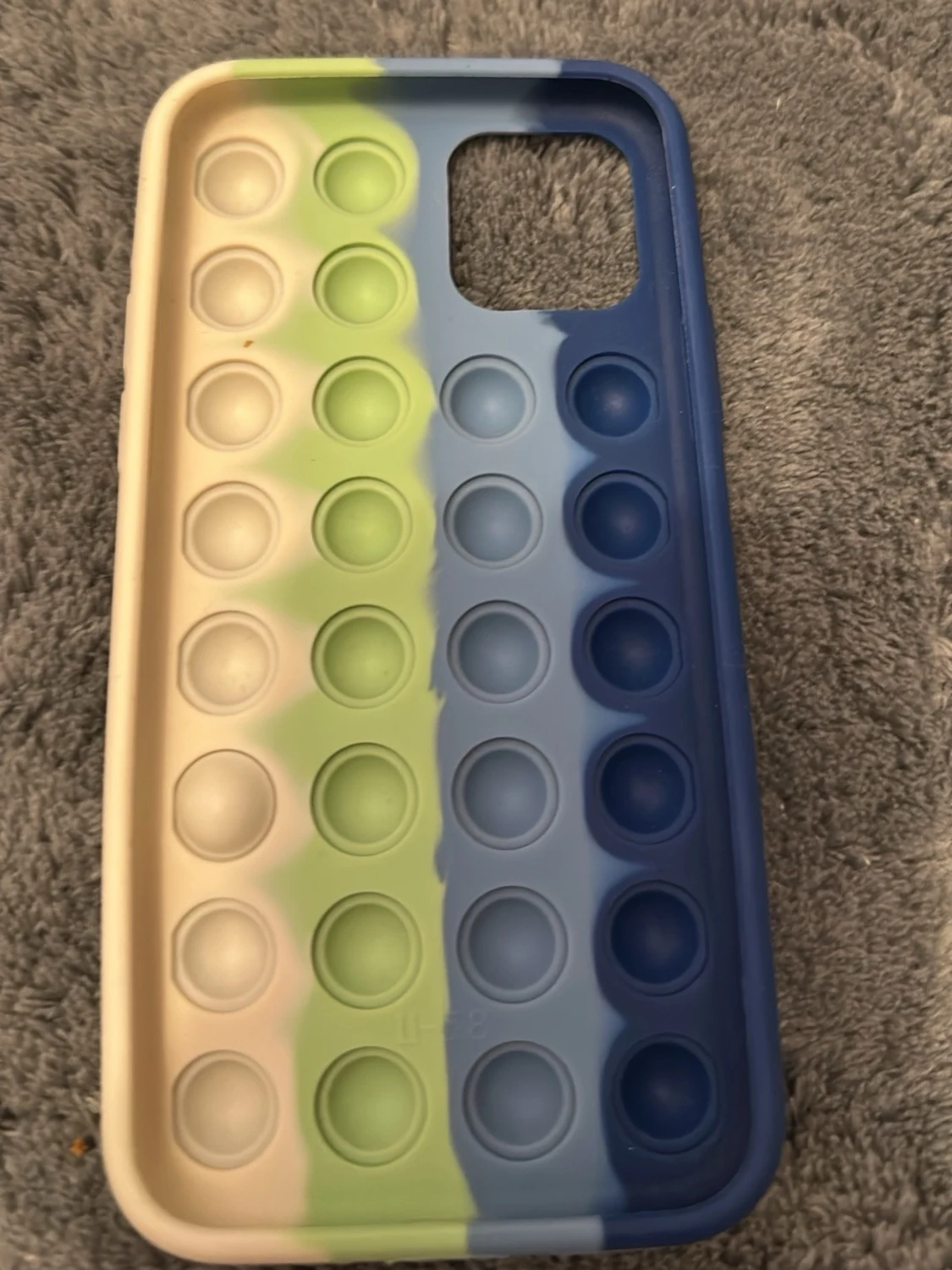  iPhone11 Pop it mobilskal blå grön vit - 1