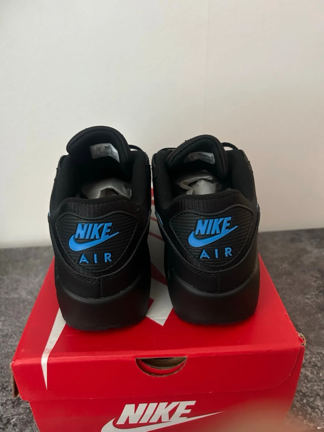 Nike Air Max 90 svart/blå sneakers - 3
