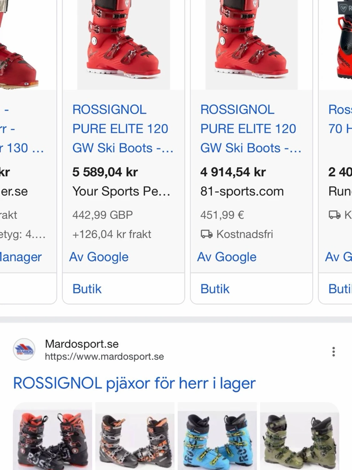 Fischer skidor&  pjäxor Säljs Som Paketpris!  - 3