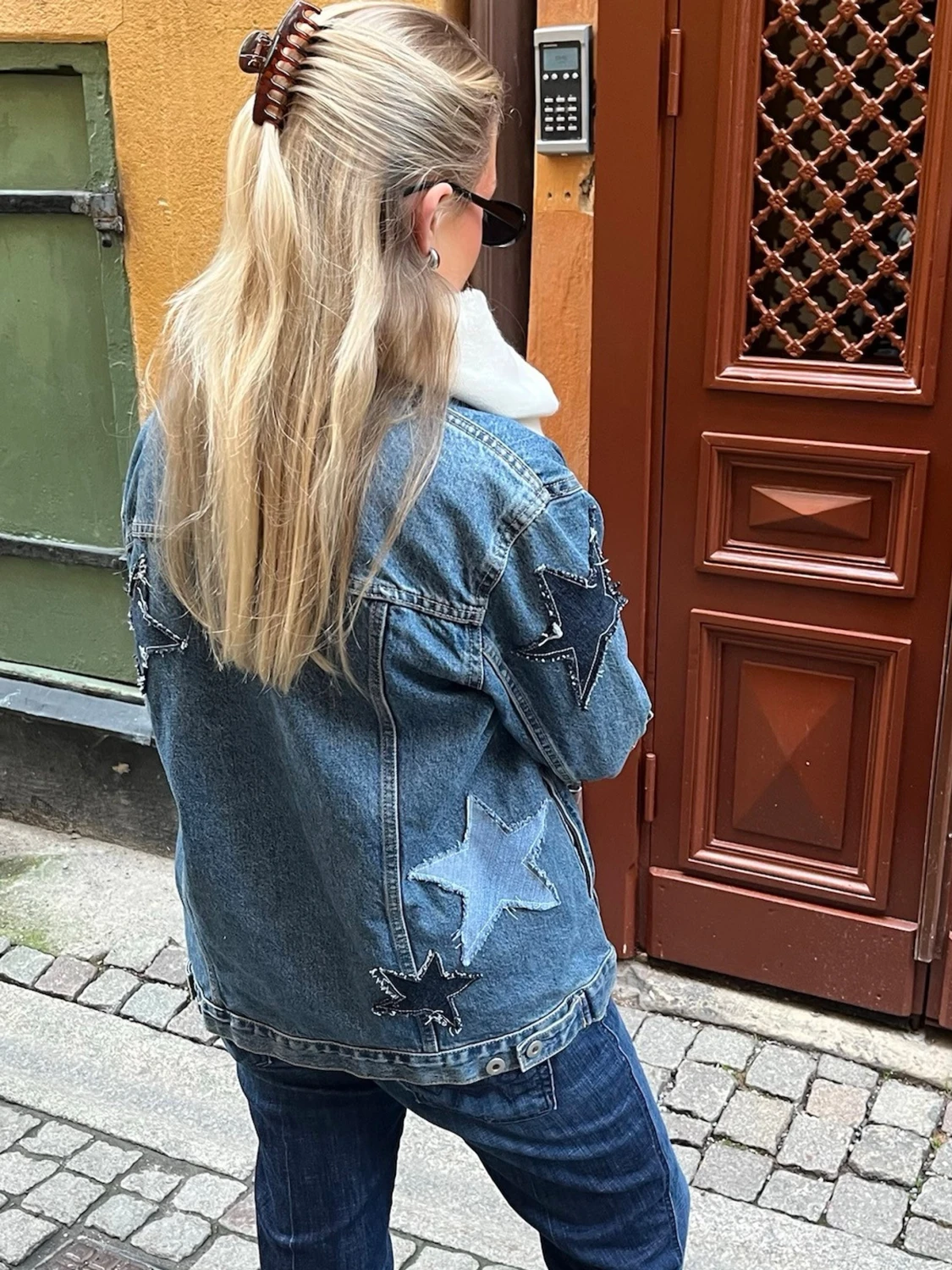 Jeansjacka med stjärnpatchar - 2